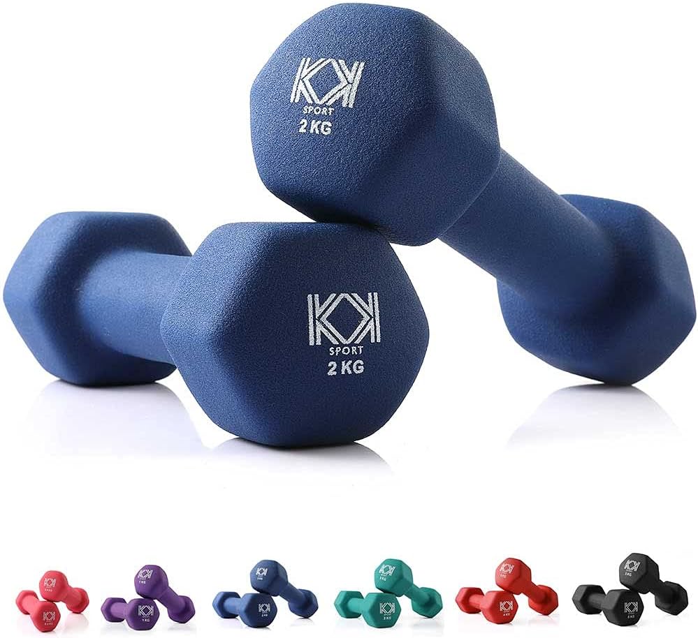 KK Neoprene Dumbbells for Home, and Gym- Hand Weights Dumbbells for Exercise