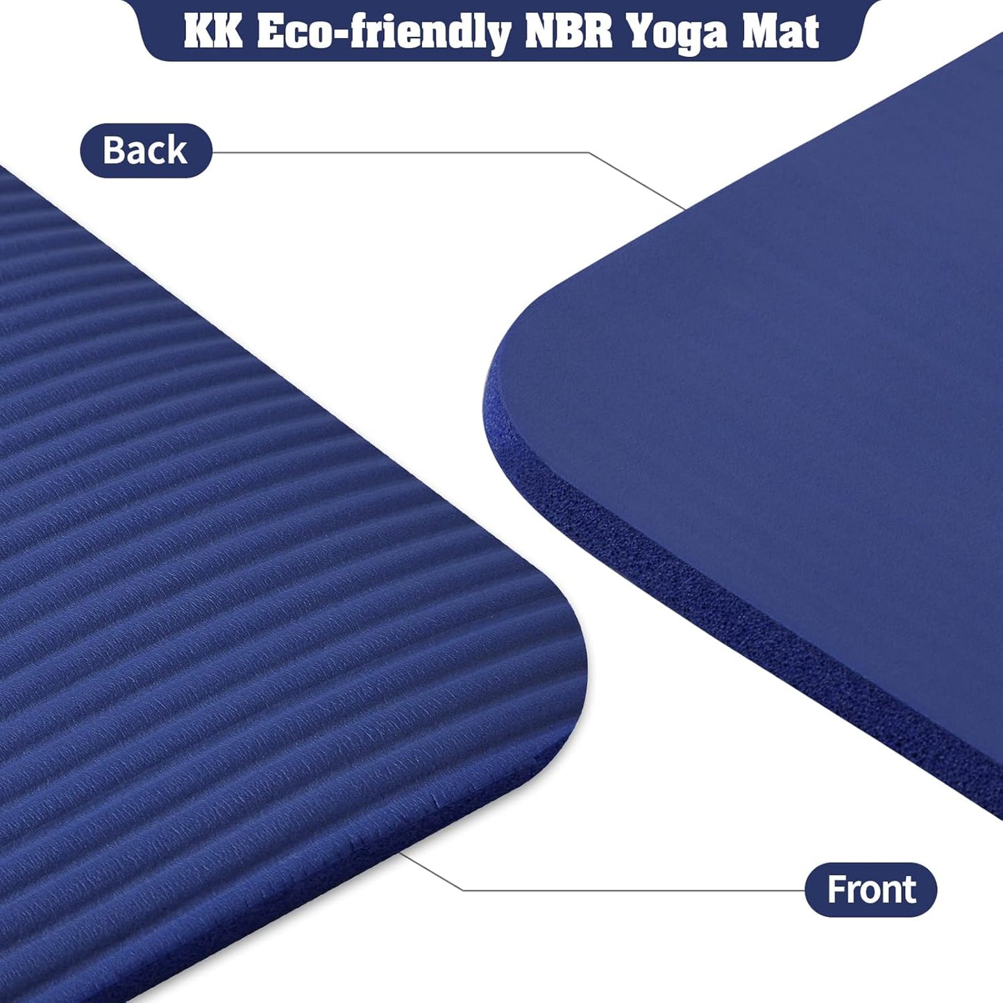 Yoga Mat 15mm thick padded NBR Non Slip Exercise Mats for yoga