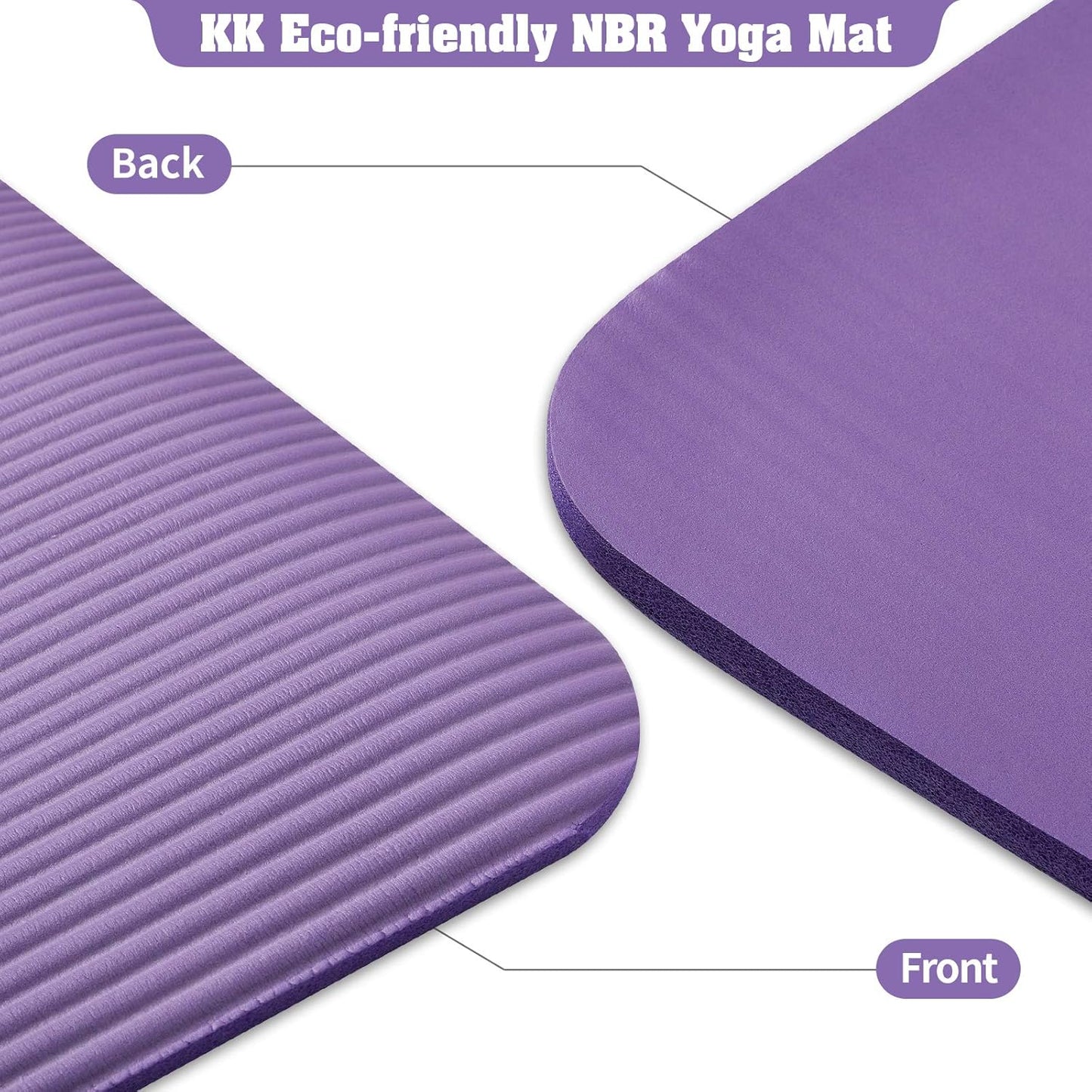 Yoga Mat 15mm thick padded NBR Non Slip Exercise Mats for yoga