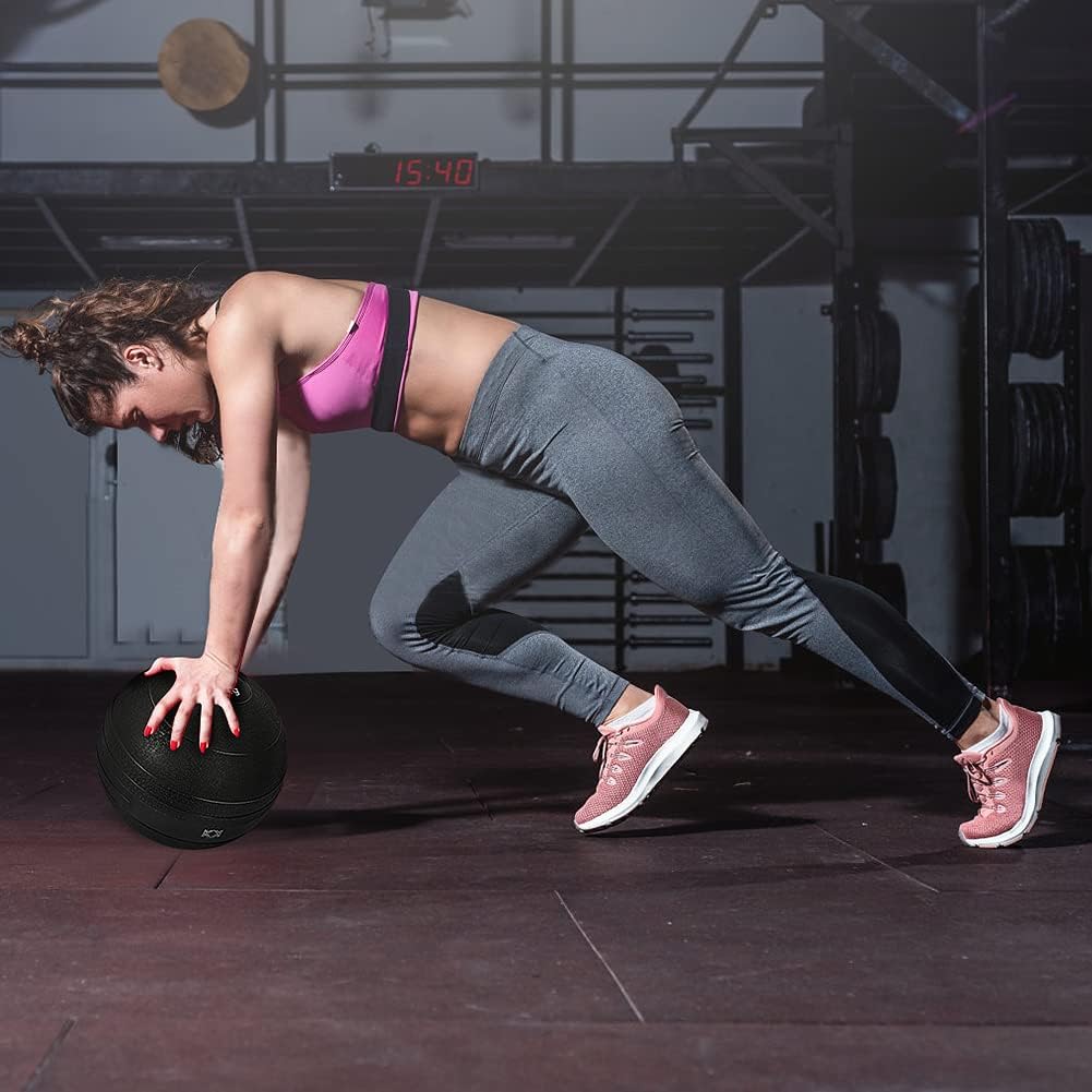 KK Slam Ball Heavy Duty Medicine Ball. No Bounce Rubber Exercise Ball