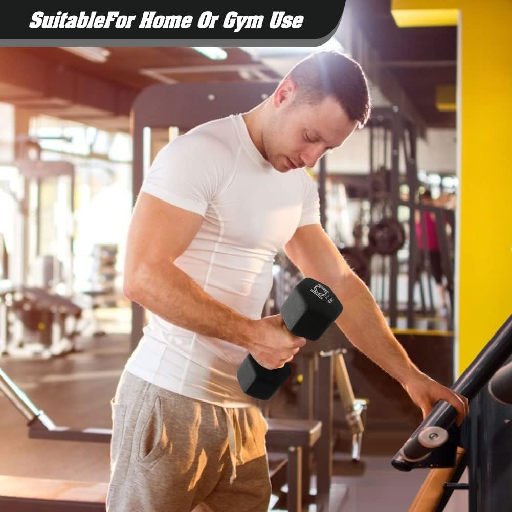 KK Neoprene Dumbbells for Home, and Gym- Hand Weights Dumbbells for Exercise