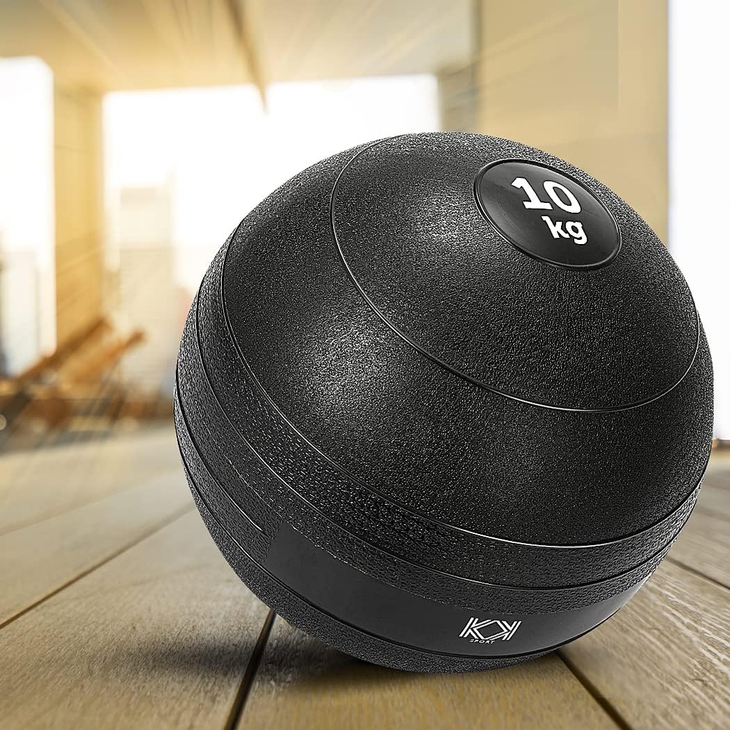 KK Slam Ball Heavy Duty Medicine Ball. No Bounce Rubber Exercise Ball