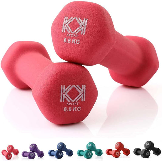 KK Neoprene Dumbbells for Home, and Gym- Hand Weights Dumbbells for Exercise