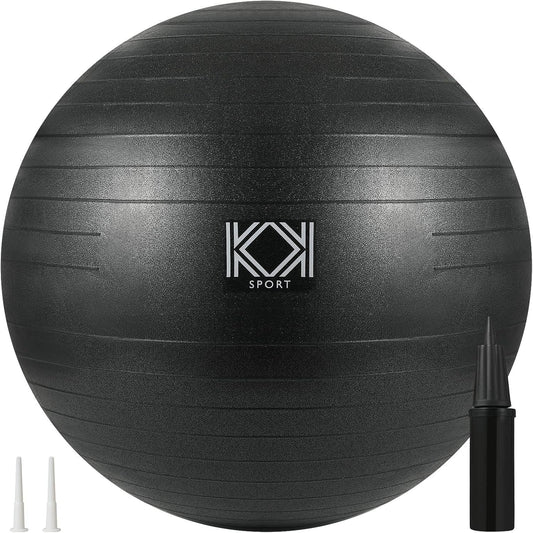 KK Exercise Ball Anti-Burst Gym Ball, Fitness Ball For Yoga, Pilates Training, Swiss Ball With Hand Pump