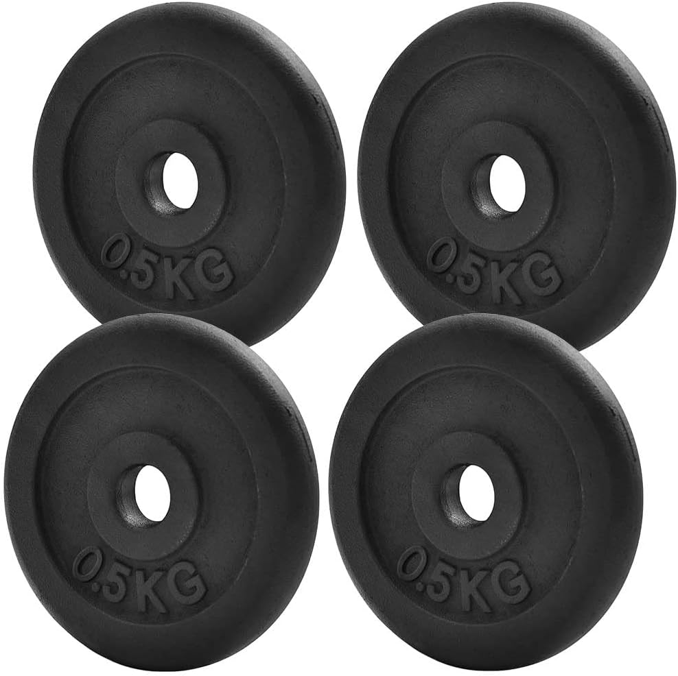 KK Cast iron Weight Plate Set. Dumbbell Plates for Home or Gym Training or Weightlifting.