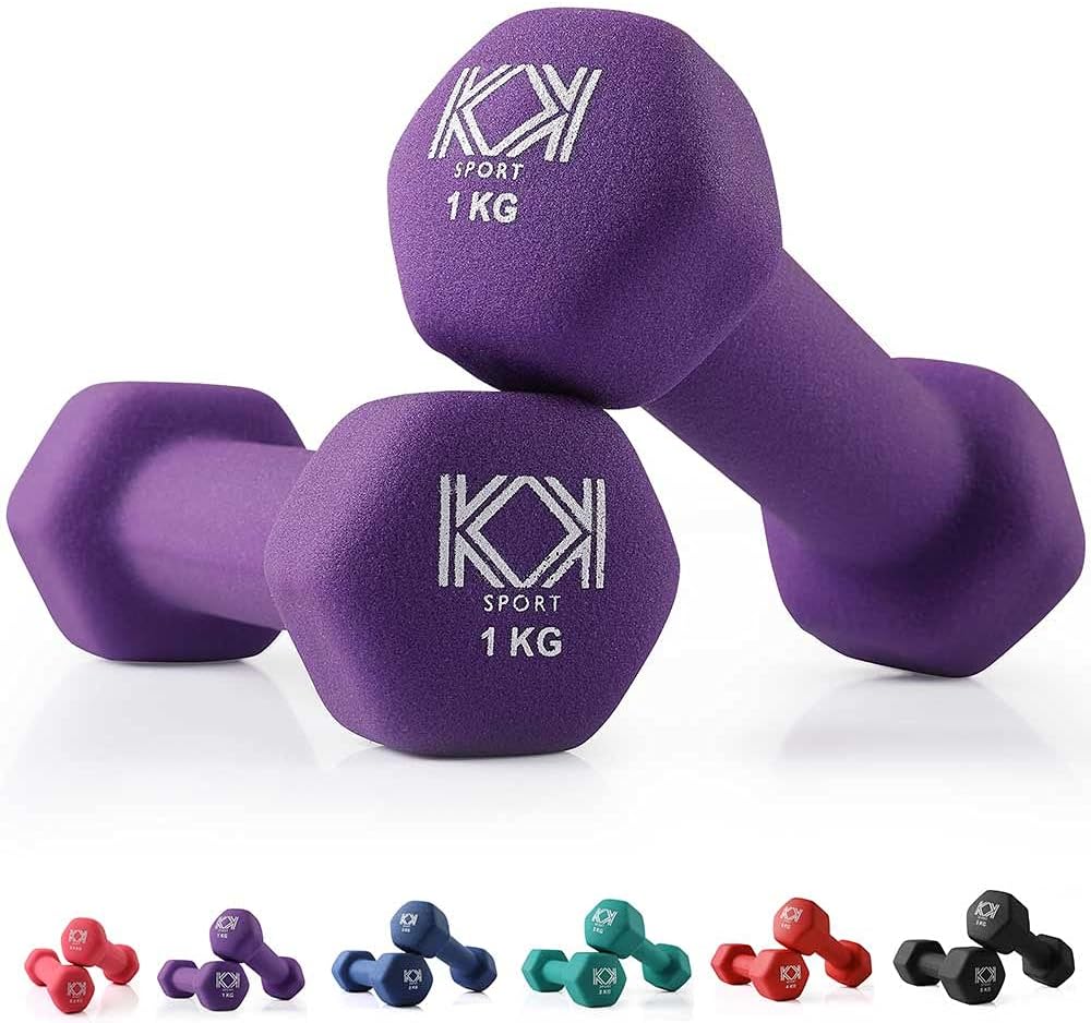 KK Neoprene Dumbbells for Home, and Gym- Hand Weights Dumbbells for Exercise