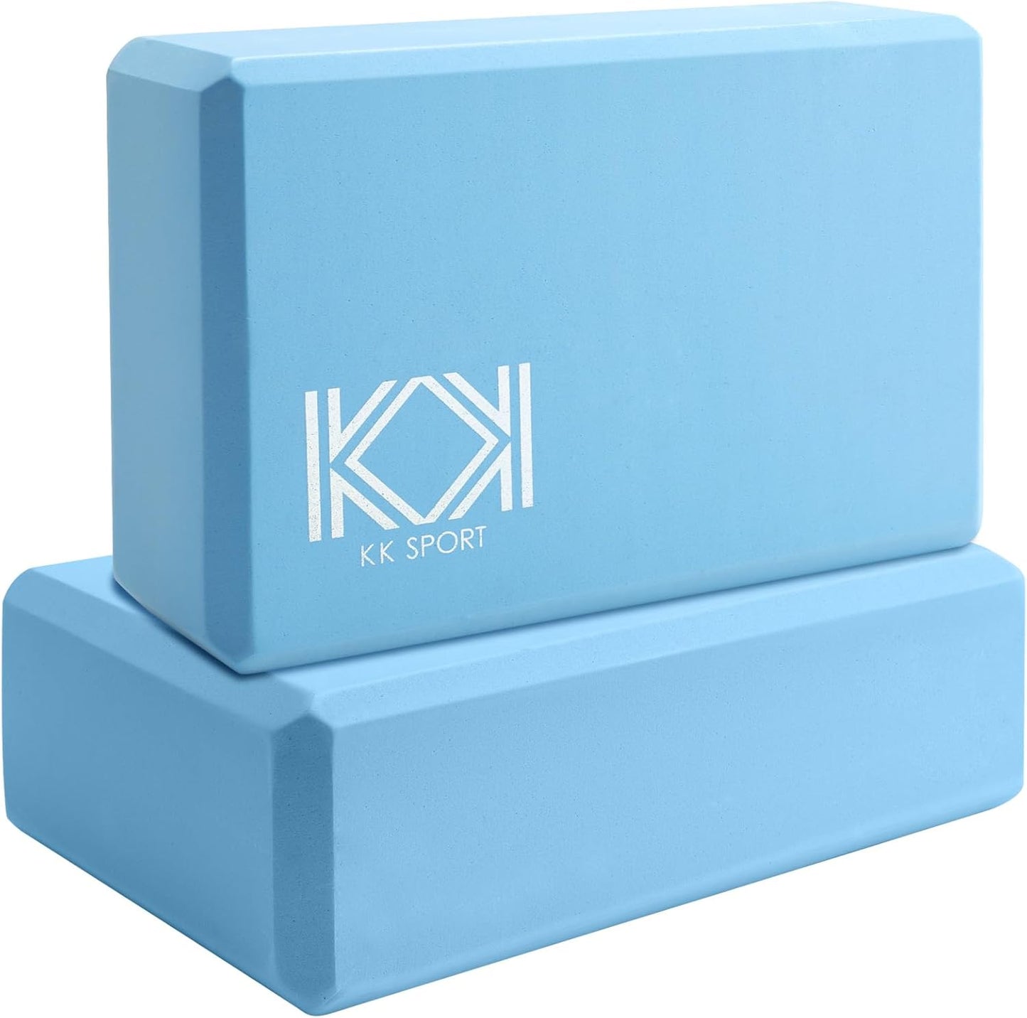 KK Yoga Blocks Set of 2 - High Density EVA Foam Yoga Bricks