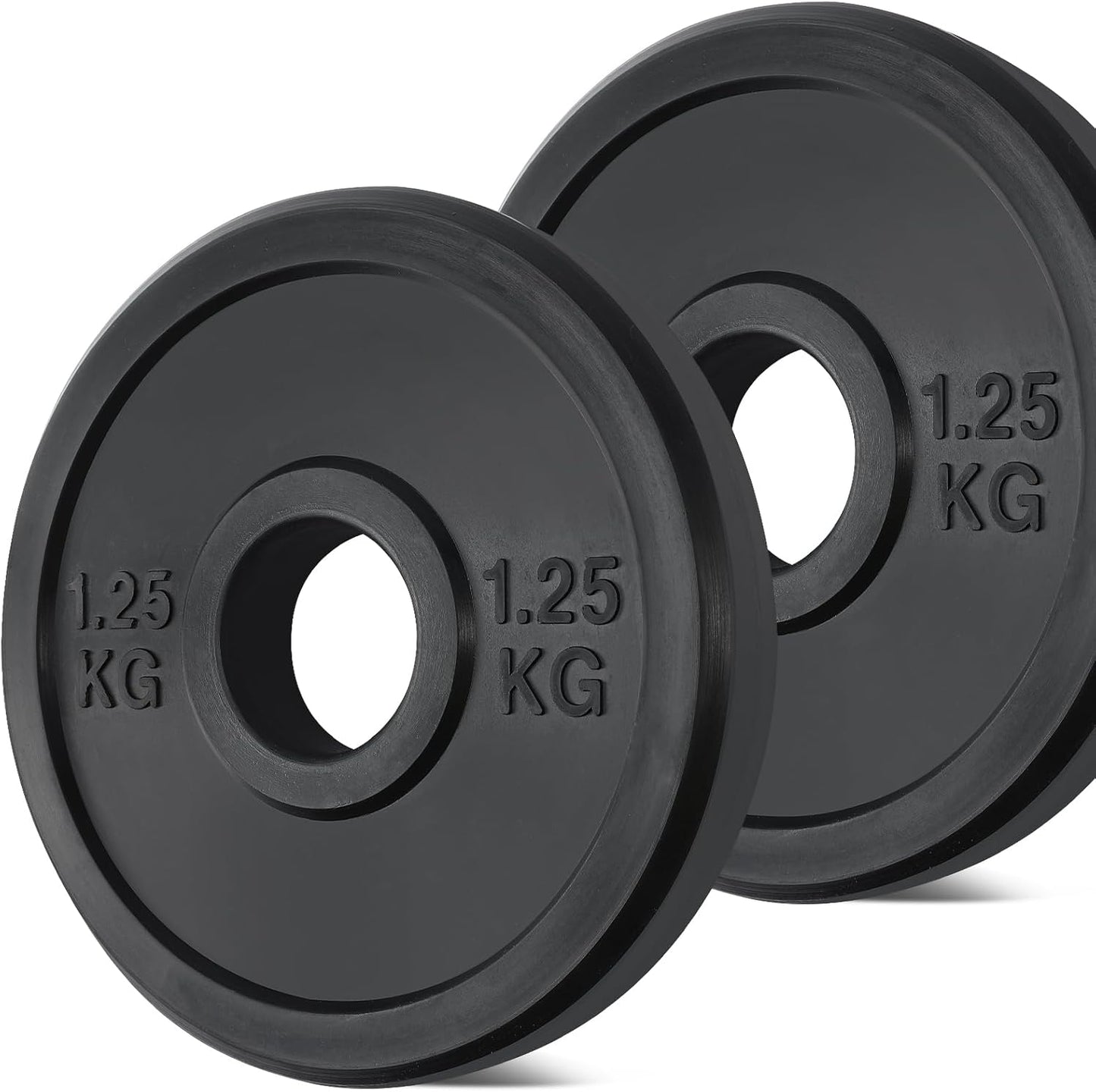 KK Rubber Weight Plate Set - 2 Inch Bumper Weight Plates – Durable Barbell Weights Set - Dumbbell Plates For Training & Weightlifting