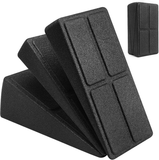KK Squat Wedge Blocks 3Pcs Slant Board Adjustable Incline Board and Calf Stretcher Foam Wedge Block Durable for Stretching, Leg Extender