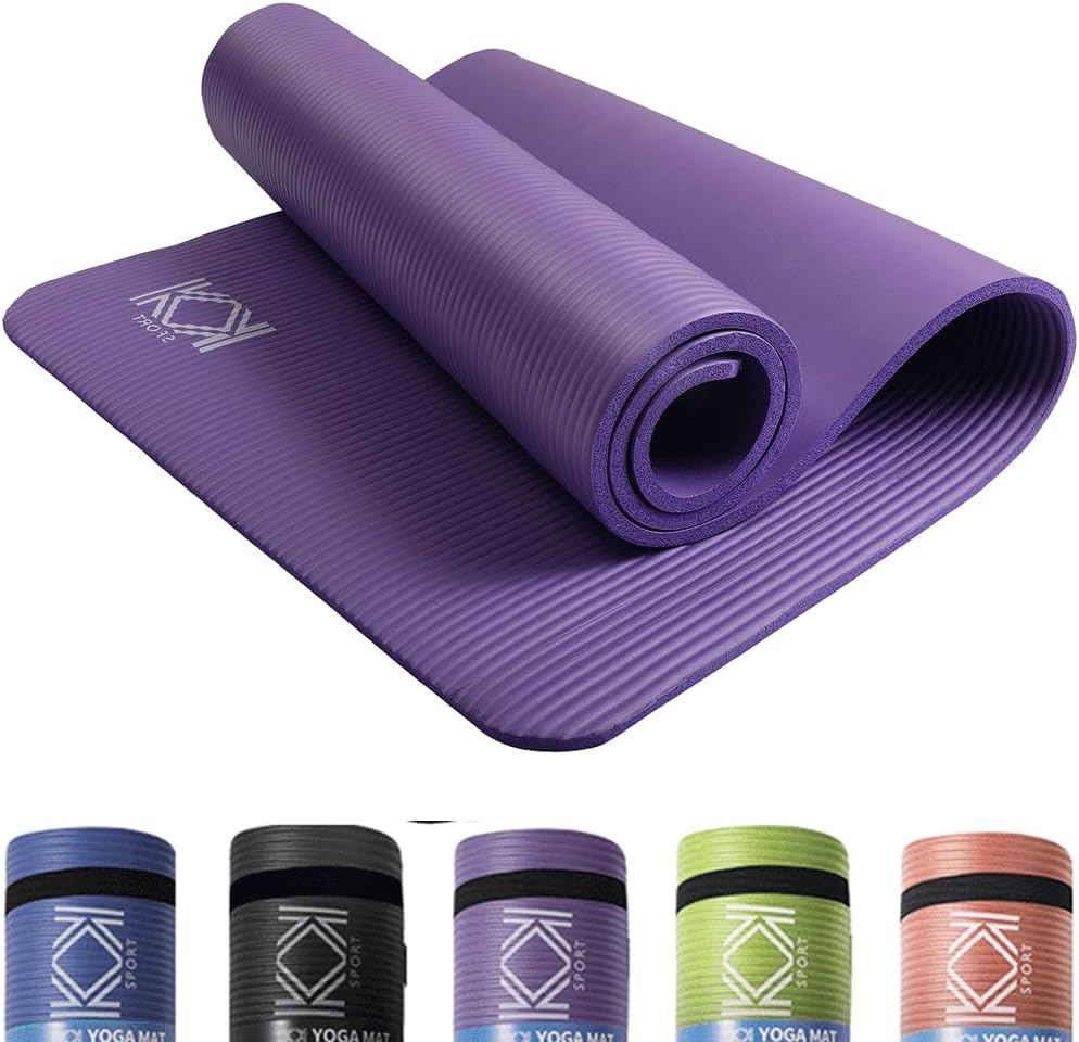 Yoga Mat 15mm thick padded NBR Non Slip Exercise Mats for yoga