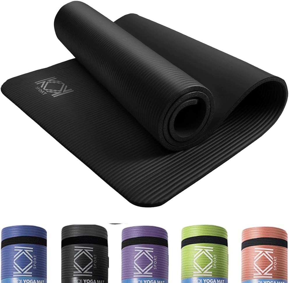 Yoga Mat 15mm thick padded NBR Non Slip Exercise Mats for yoga
