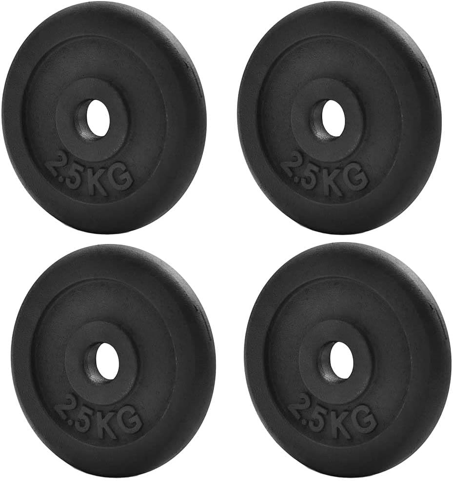 KK Cast iron Weight Plate Set. Dumbbell Plates for Home or Gym Training or Weightlifting.