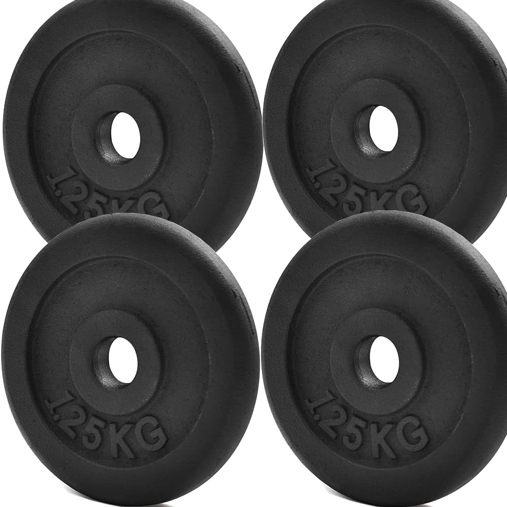 KK Cast iron Weight Plate Set. Dumbbell Plates for Home or Gym Training or Weightlifting.