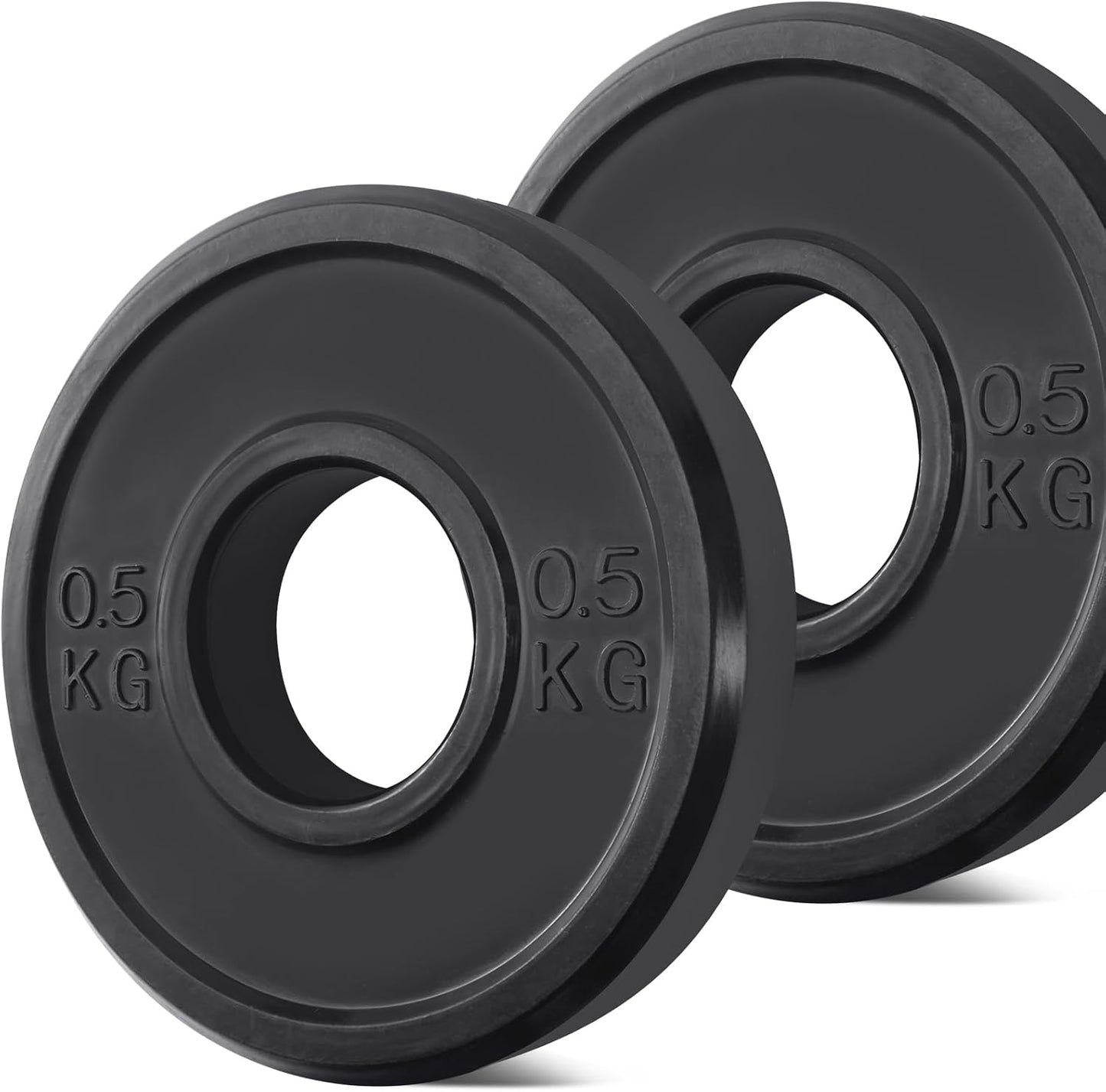 KK Rubber Weight Plate Set - 2 Inch Bumper Weight Plates – Durable Barbell Weights Set - Dumbbell Plates For Training & Weightlifting