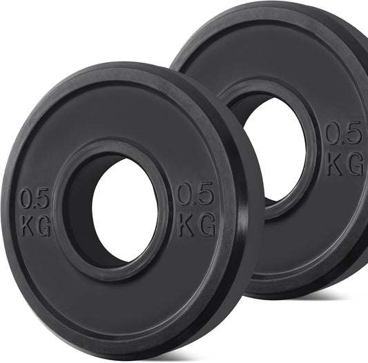KK Rubber Weight Plate Set - 2 Inch Bumper Weight Plates – Durable Barbell Weights Set - Dumbbell Plates For Training & Weightlifting