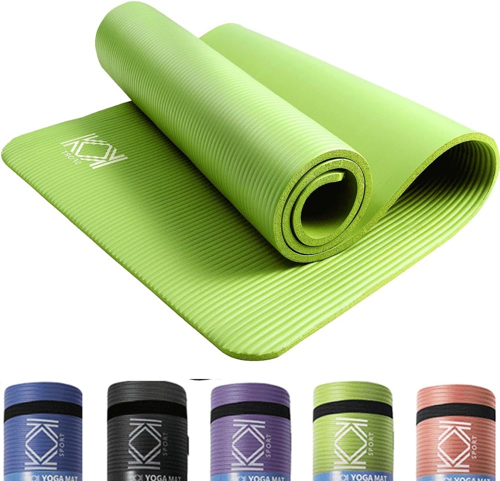 Yoga Mat 15mm thick padded NBR Non Slip Exercise Mats for yoga
