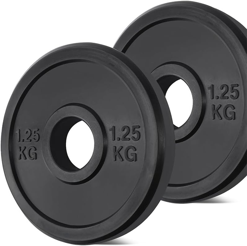 KK Rubber Weight Plate Set - 2 Inch Bumper Weight Plates – Durable Barbell Weights Set - Dumbbell Plates For Training & Weightlifting