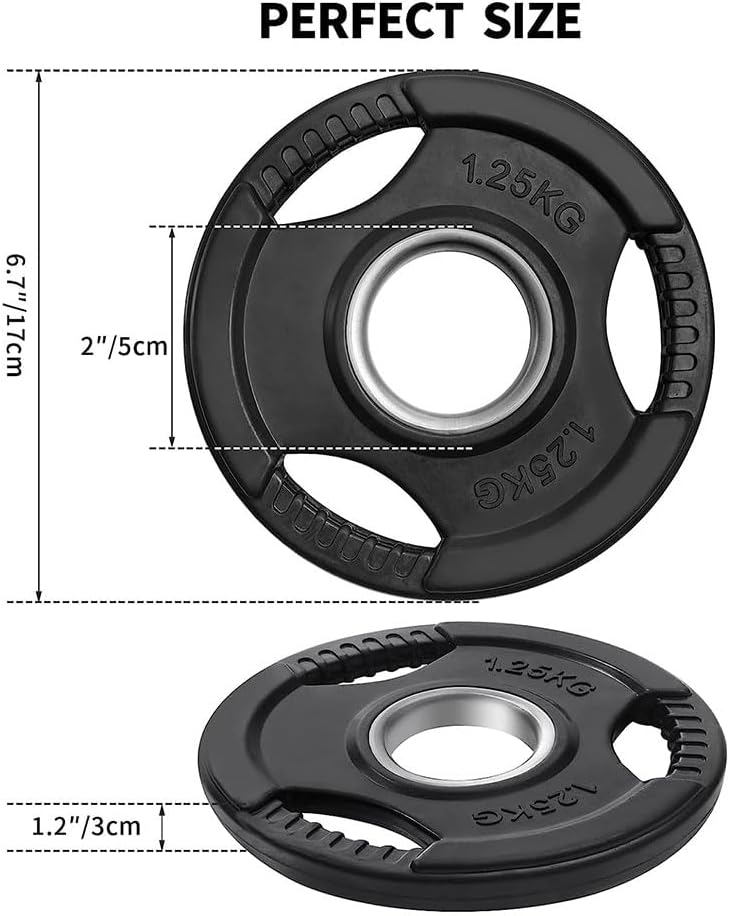 KK Weight Plates Cast Iron Barbell Weight Set – 2’’ Hole Weight Plate Set For Women & Men
