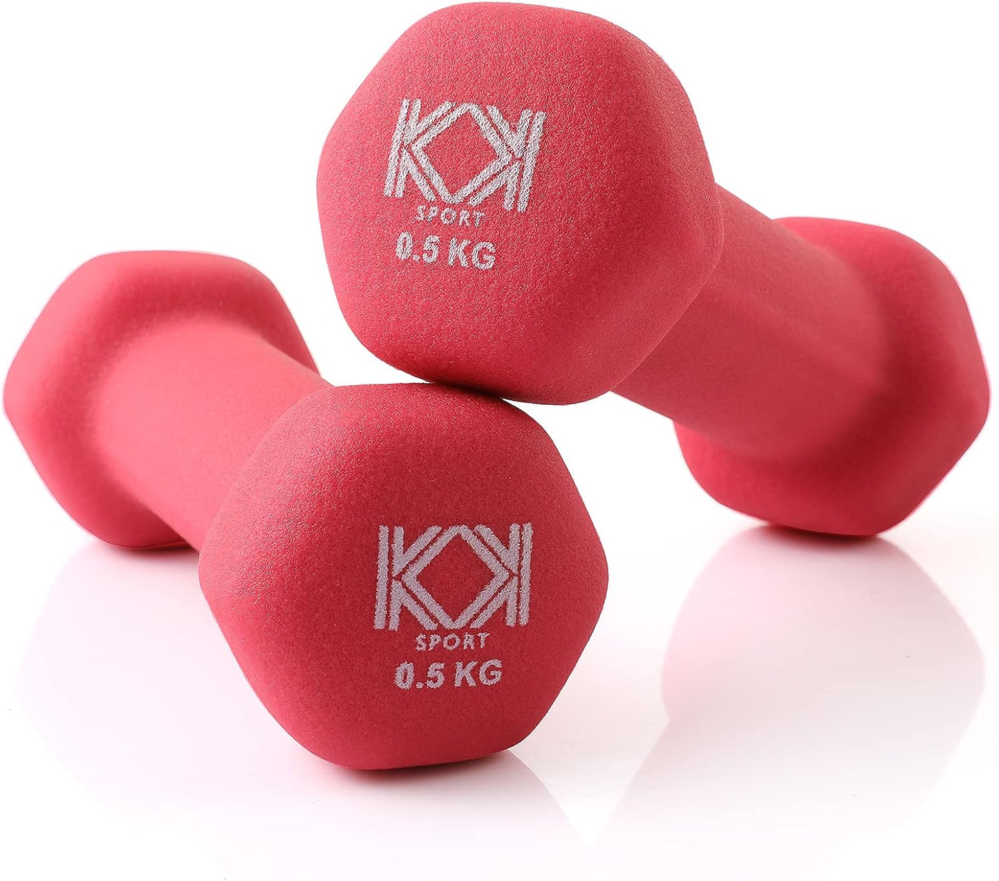 KK Neoprene Dumbbells for Home, and Gym- Hand Weights Dumbbells for Exercise