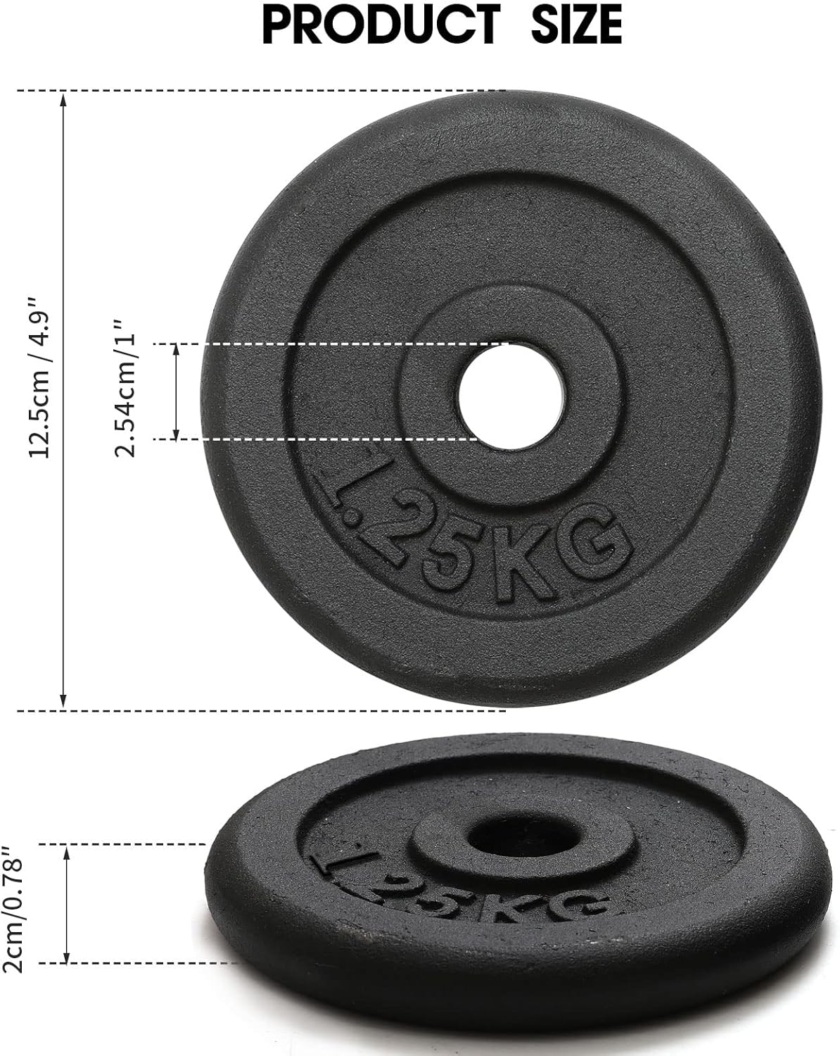KK Cast iron Weight Plate Set. Dumbbell Plates for Home or Gym Training or Weightlifting.