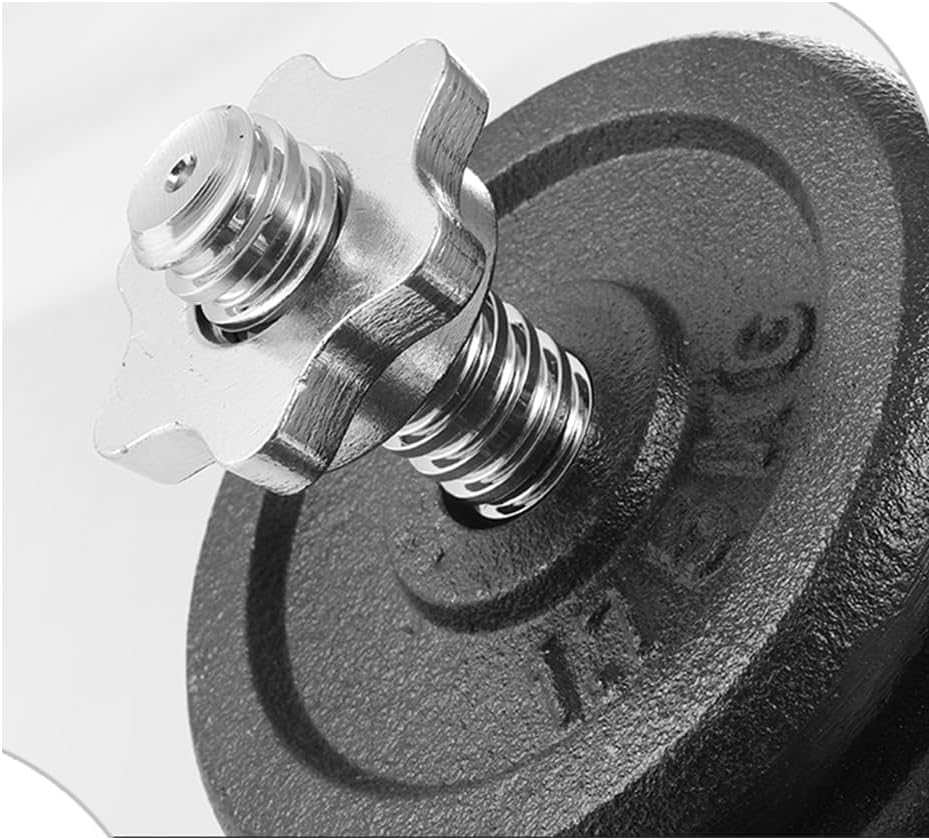 KK Chrome Barbell Curl Bar 4ft Weights Lifting Bar With Spin Lock Strength