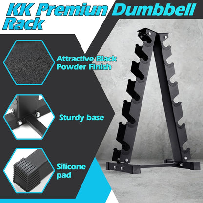 KK Heavy Duty Dumbbell Rack - 6-Tier Weights Storage Dumbbell Stand