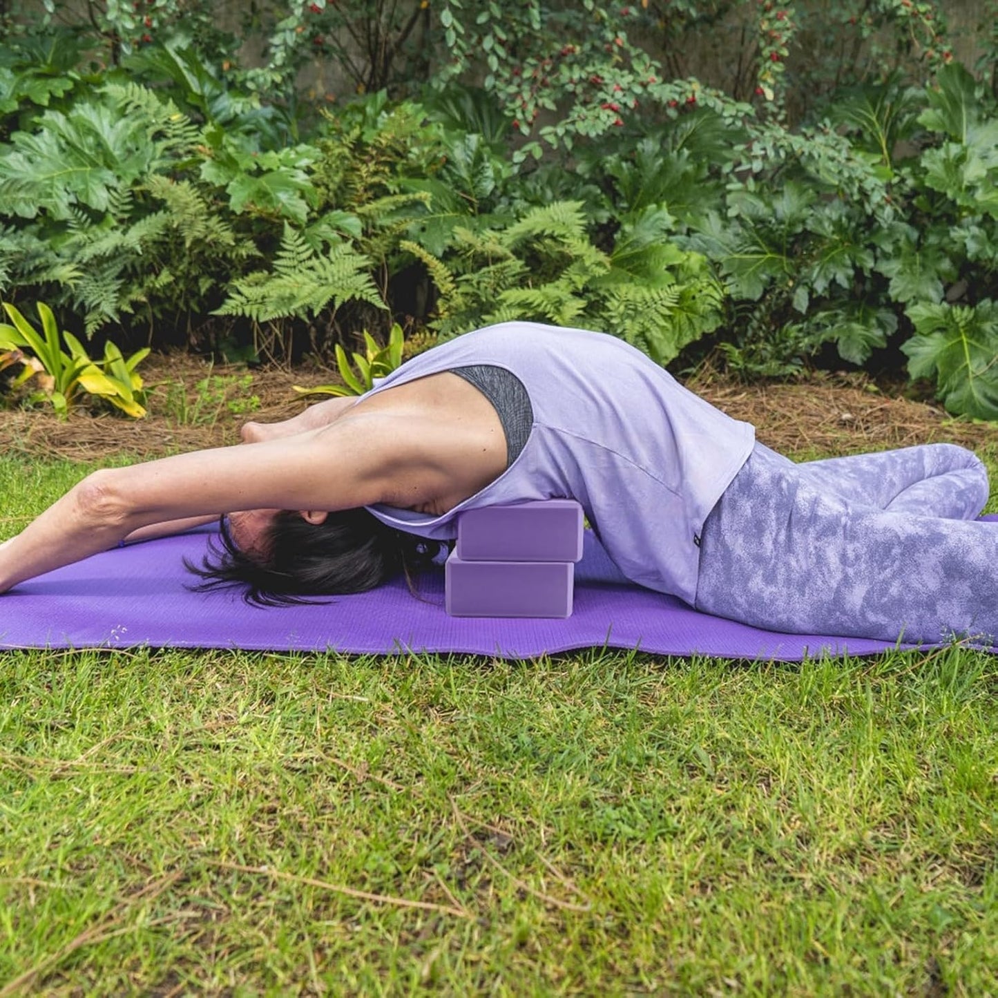 KK Yoga Blocks Set of 2 - High Density EVA Foam Yoga Bricks