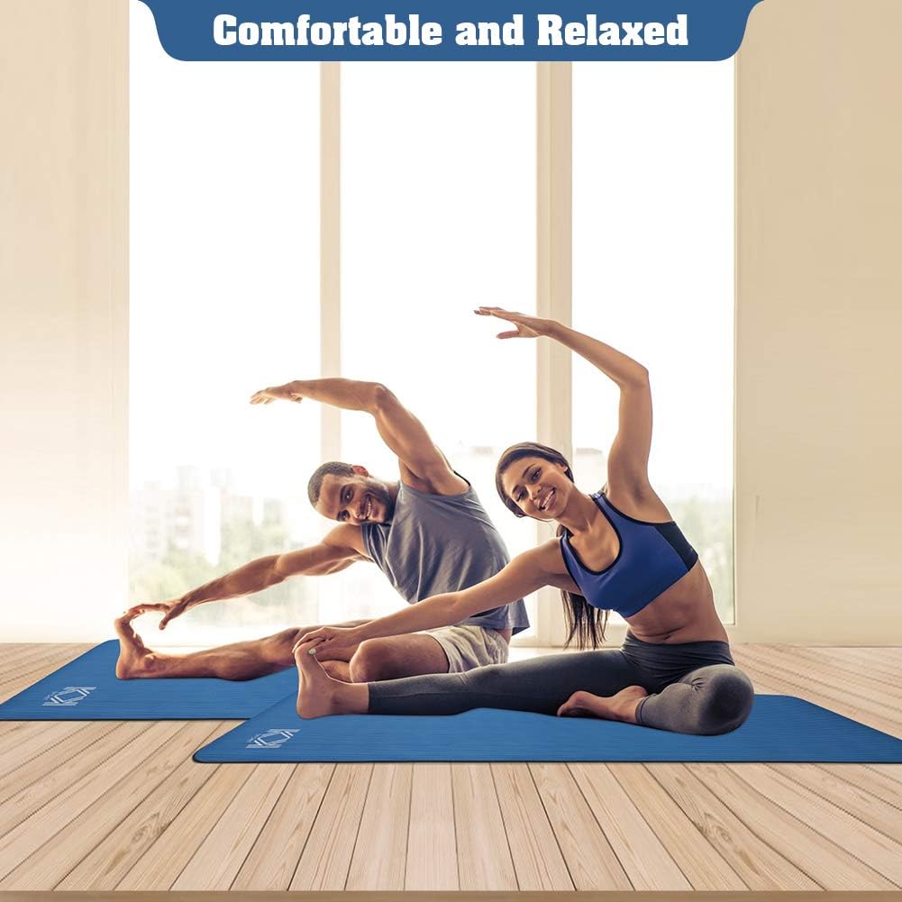 Yoga Mat 15mm thick padded NBR Non Slip Exercise Mats for yoga