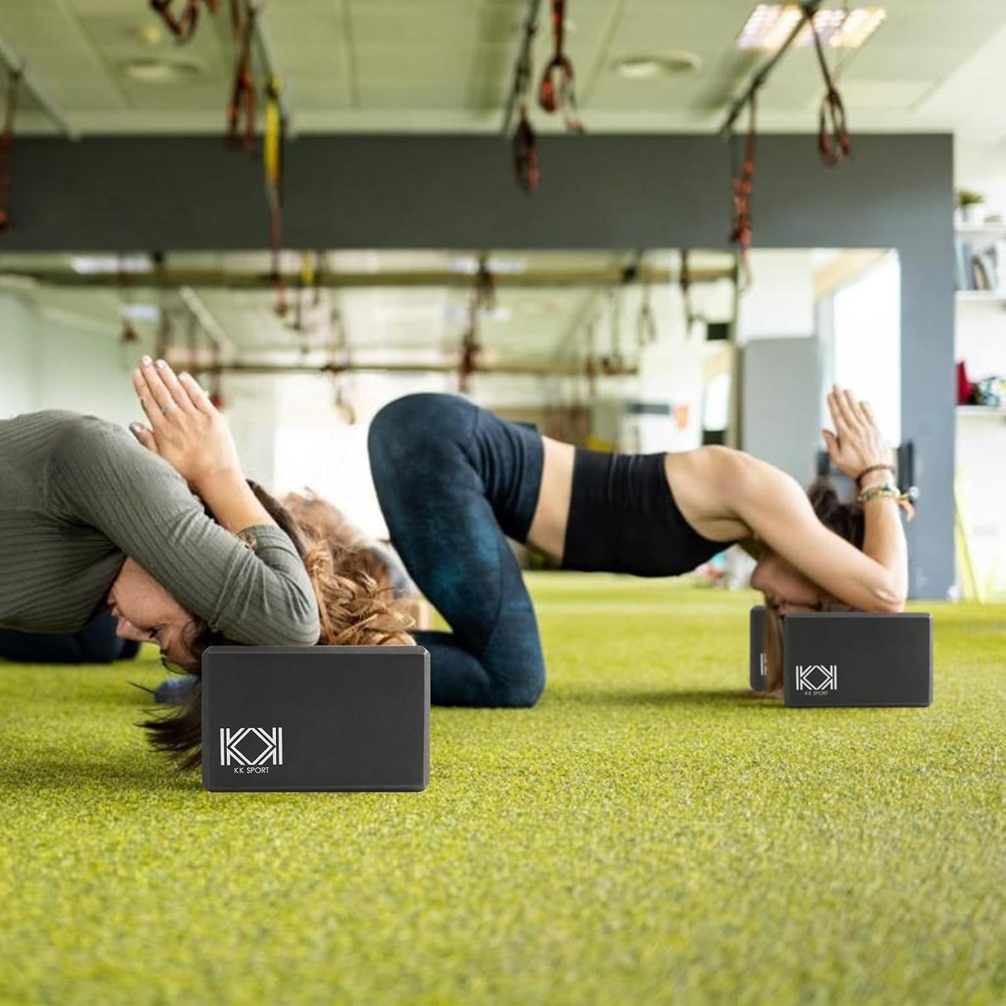 KK Yoga Blocks Set of 2 - High Density EVA Foam Yoga Bricks