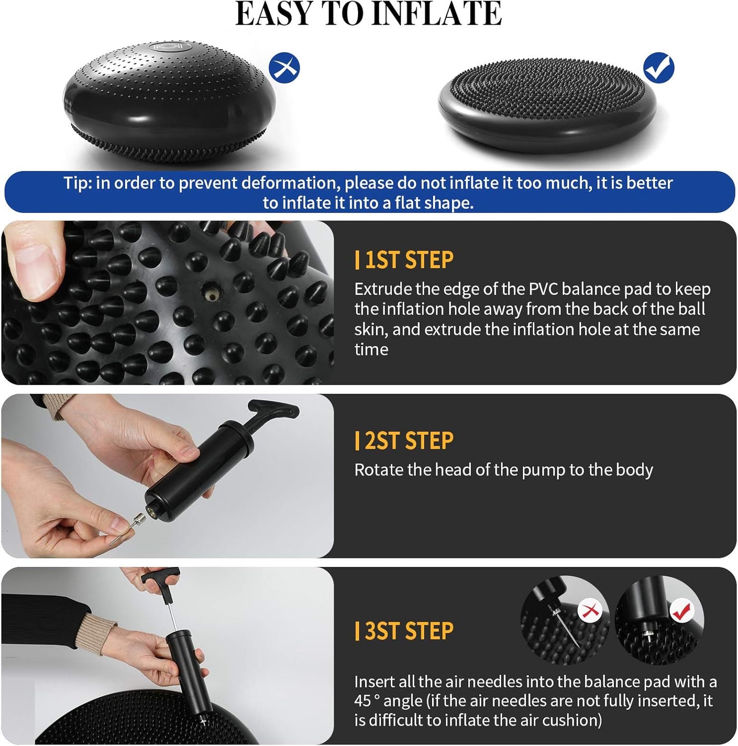 KK Balance Wobble Cushion for Adults and Kids