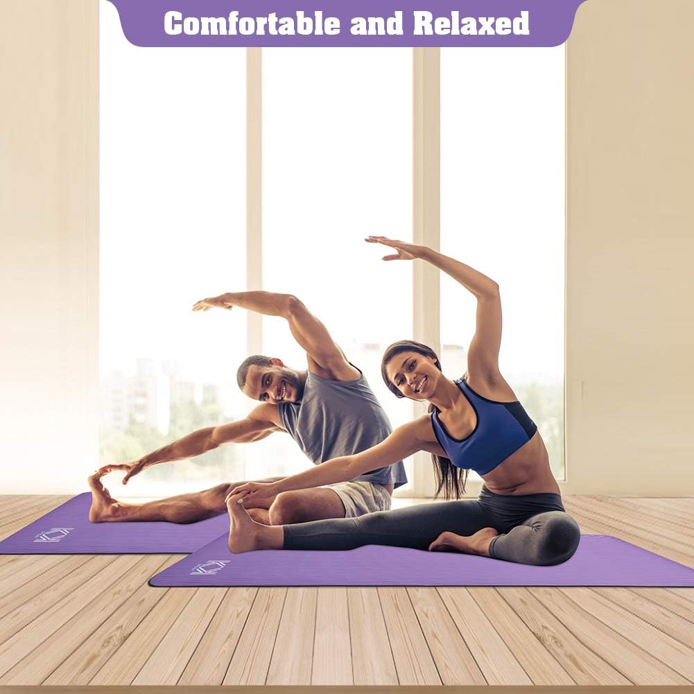Yoga Mat 15mm thick padded NBR Non Slip Exercise Mats for yoga