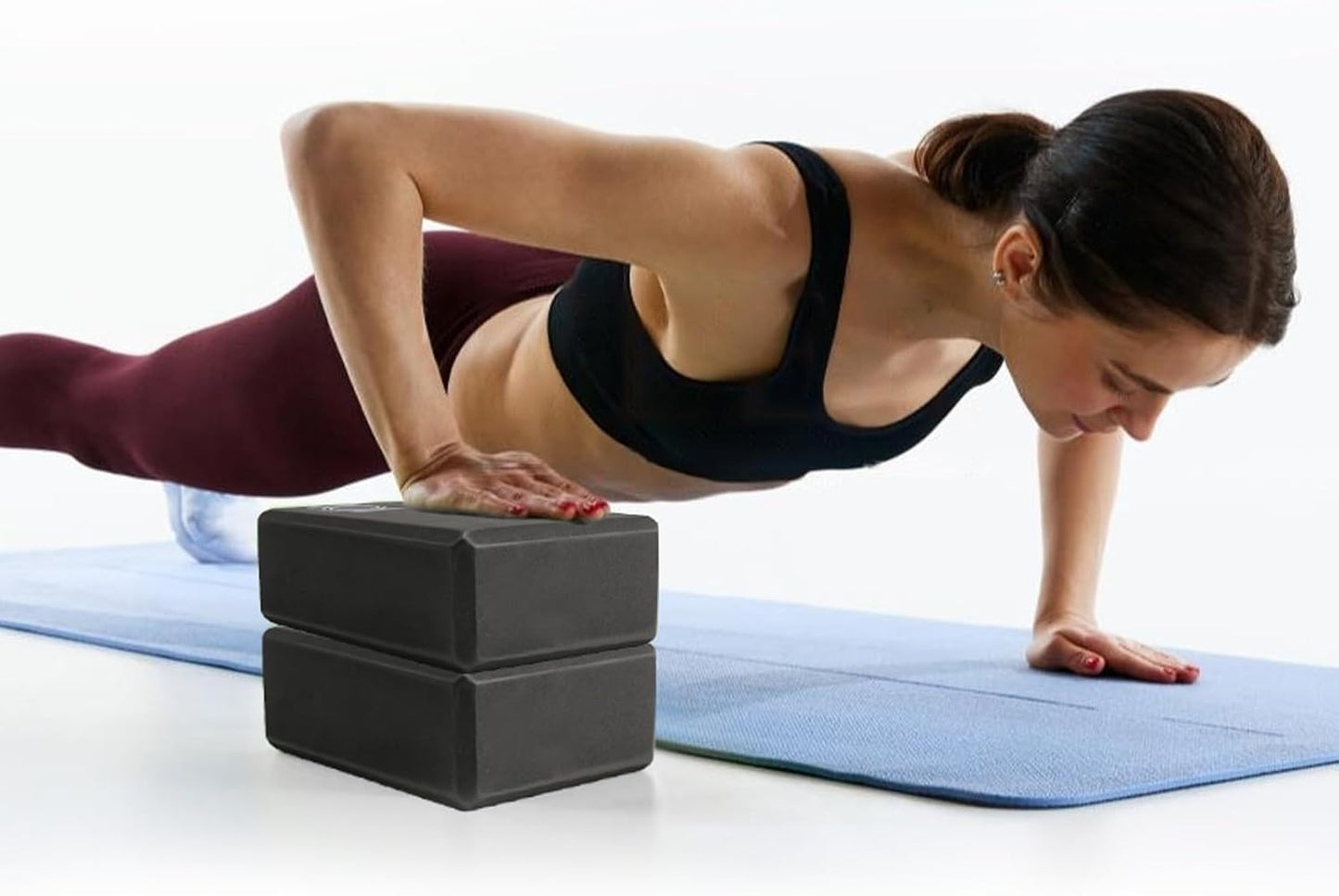KK Yoga Blocks Set of 2 - High Density EVA Foam Yoga Bricks