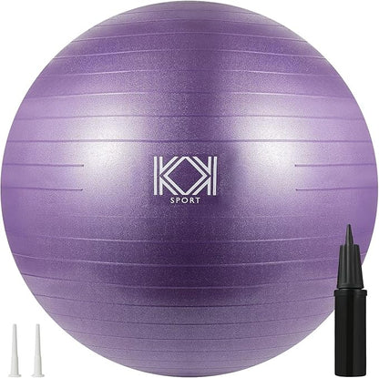 KK Exercise Ball Anti-Burst Gym Ball, Fitness Ball For Yoga, Pilates Training, Swiss Ball With Hand Pump